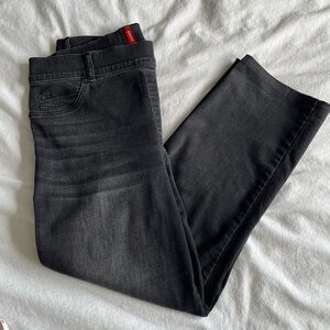 SPANX EveryWear Pull-On Straight Leg Jeans Black XL
